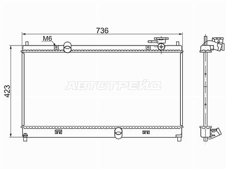 Радиатор Lifan Solano 10-16