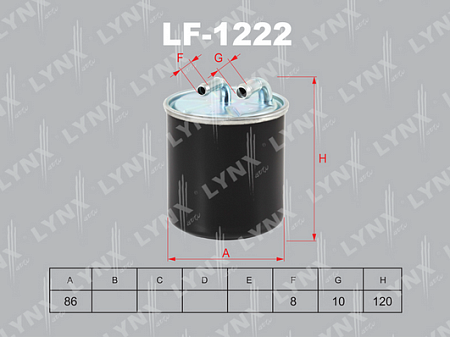 Фильтр топливный MB W211/203/639 CDI LF-1222