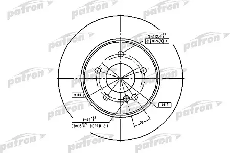 PBD2813 Диск тормозной