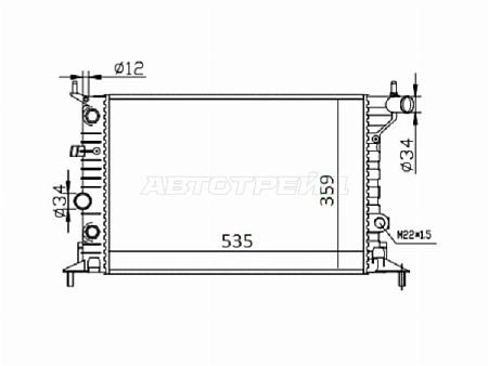 Радиатор Opel Vectra 95-03