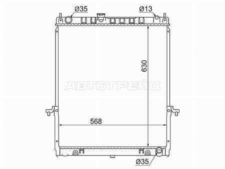 Радиатор Nissan Patrol 97-10