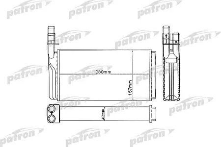 PRS2001 Радиатор отопителя