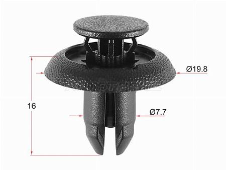 Клипса крепежная TOYOTA/LEXUS/MAZDA (1 шт.)
