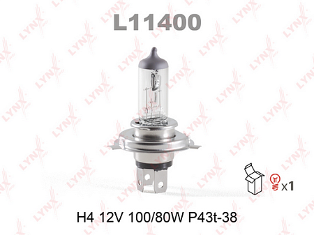 Лампа H4 12V 100/80W P43T-38 L11400