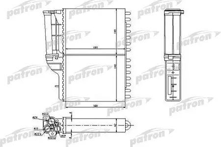 PRS2006 Радиатор отопителя