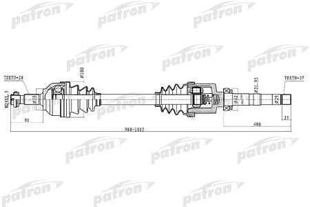 PDS0278 Полуось