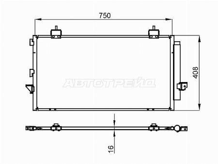 Радиатор кондиционера Toyota RAV4 (CA20) 00-05