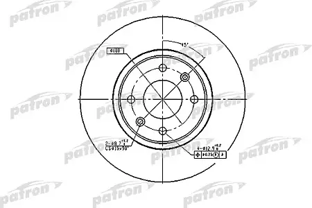 PBD2782 Диск тормозной