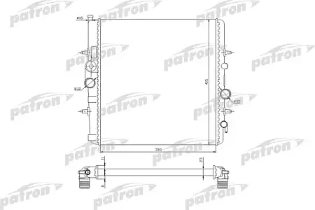 PRS3506 Радиатор системы охлаждения