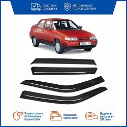 AZARD ДЕФ00023 Дефлекторы накладные оргстекло ВАЗ 2110 2112 2170 2172 Приора (комп. 4шт) DEF00023