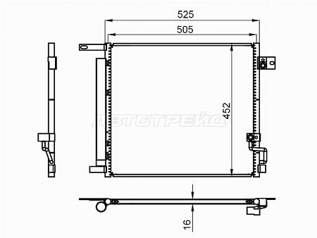 Радиатор кондиционера Hummer H3 05-10