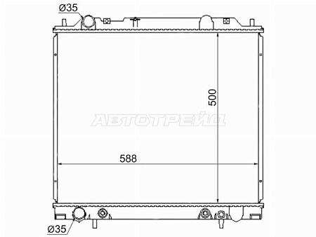 Радиатор Mitsubishi Delica 94-07
