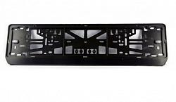 Рамка под номерной знак универсальная черная VSK-00008190