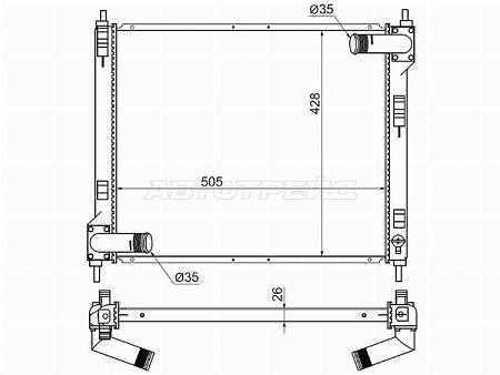 Радиатор Nissan Juke 10-20