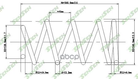 Пружина подвески передней FORD: MAVERICK 01- SCP10141