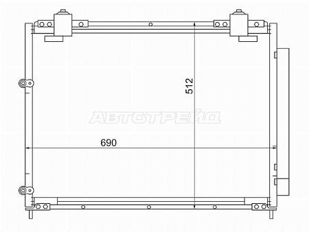 Радиатор кондиционера Acura MDX 00-06