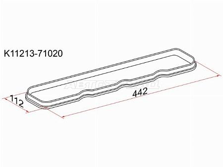 Прокладка клапанной крышки TY 2Y, 3Y, 4Y
