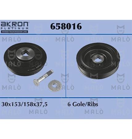 Шкиф к/вала peugeot307 2001-> 658016