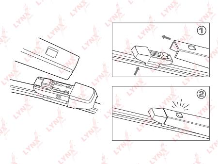 Щётка стеклоочистителя задняя, 380мм LR38K