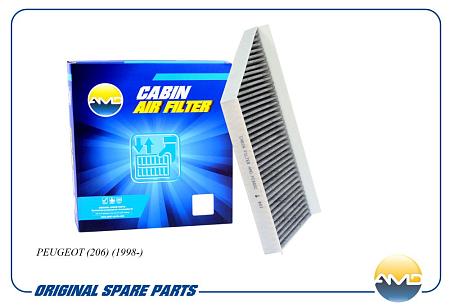 Фильтр салона угольн. PEUGEOT (206) (1998-) AMD.FC885C