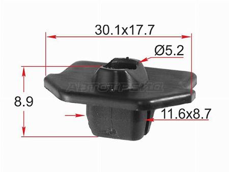 Клипса крепления бампера TOYOTA/LEXUS (1 шт.)