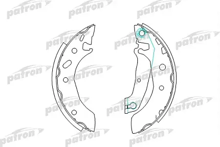 PSP297 Колодки тормозные барабанные