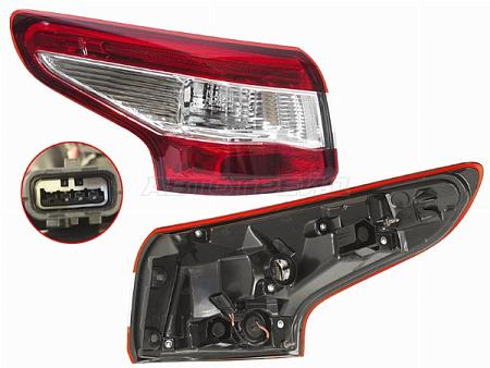 Фонарь задний Nissan Qashqai 13-19 (Слева)