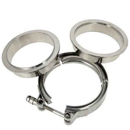 Хомут V-Band с фланцами 76мм серия Custom 304 vb76k