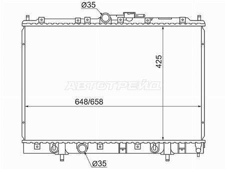 Радиатор Mitsubishi Pajero iO 98-00