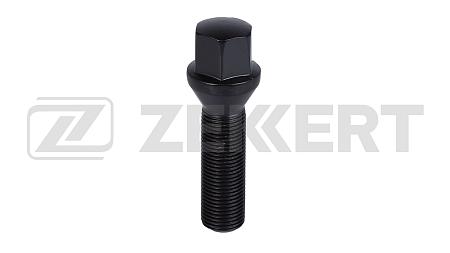 Болт колесный конус М14x1 25 длина резьбы 42 ключ 17 черное покрытие be-4166