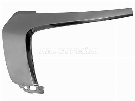 Молдинг бампера Mitsubishi Outlander 15-22 (Спереди/ Слева)