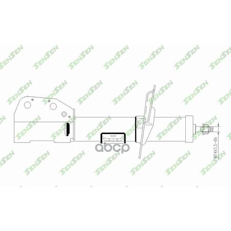 Амортизатор подвески газовый RH CHEVROLET CAPTIVA 06- 42141729