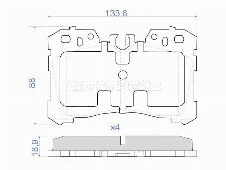 Колодки тормозные (Спереди) Lexus LS 06-17