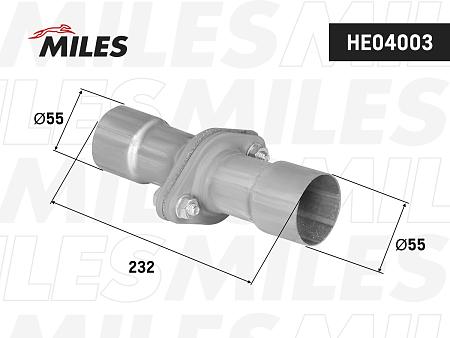 HE04003 Рем. соед. глушителя алюм. FL-55