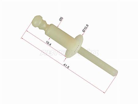 Клипса заклепка пластиковая (1 шт.)