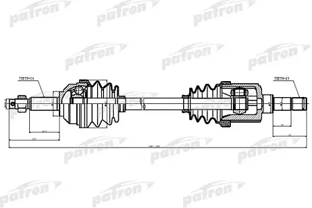 PDS1970 Полуось