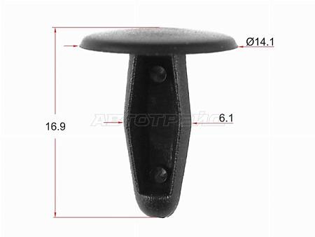 Клипса обшивки капота NISSAN (1 шт.)