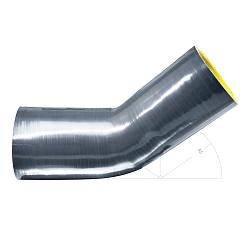 Силиконовый изгиб-переходник 70-76мм 45 градусов shb707645