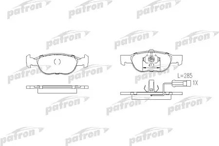 PBP1040 Колодки тормозные дисковые