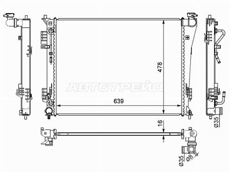 Радиатор Hyundai i40 11-17