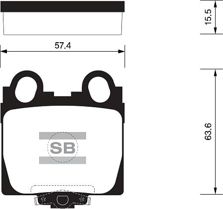 Колодки задние SP1554