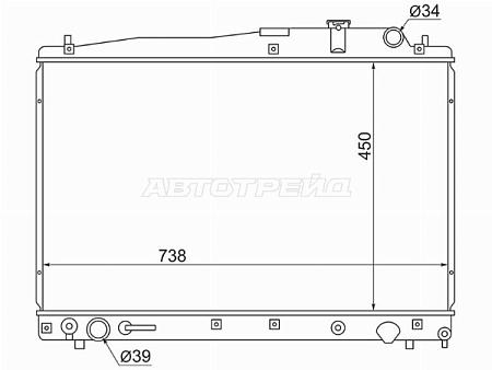 Радиатор Toyota Estima 00-05
