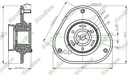 Опора амортизатора переднего Toyota Rav 4 2.4 16V3.5 24V 05> M61209