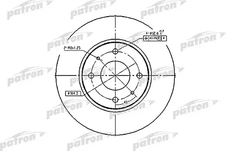 PBD4054 Диск тормозной