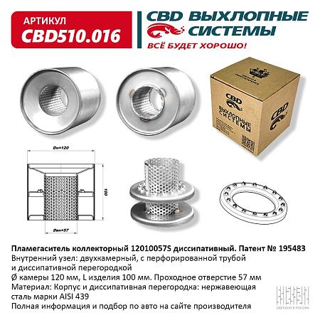 Пламегаситель коллекторный CBD510.016