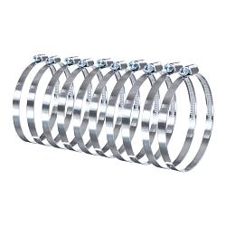 Хомут червячный 90-110 мм нержавеющая сталь (10 шт)