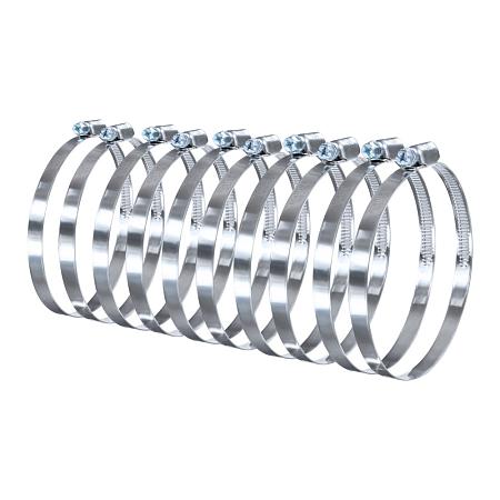 Хомут червячный 90-110 мм нержавеющая сталь (10 шт)