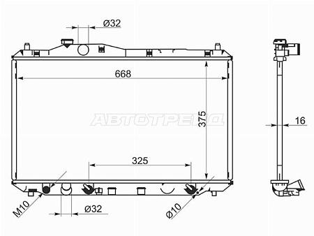 Радиатор Honda Civic 11-17