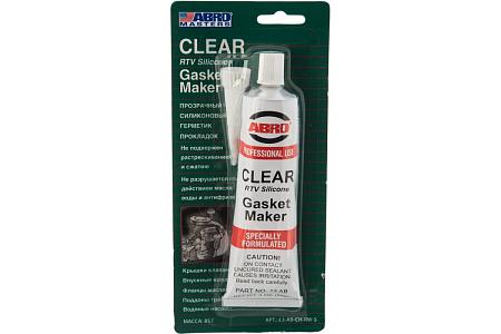 ABRO Герметик силиконовый прозрачный 85 гр. Китай 13ABCHRWS