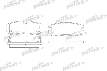 PBP1017 Колодки тормозные дисковые